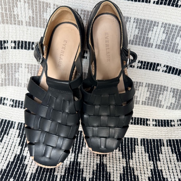 Everlane Women's Black Fisherman Sandals - Picture 2 of 9